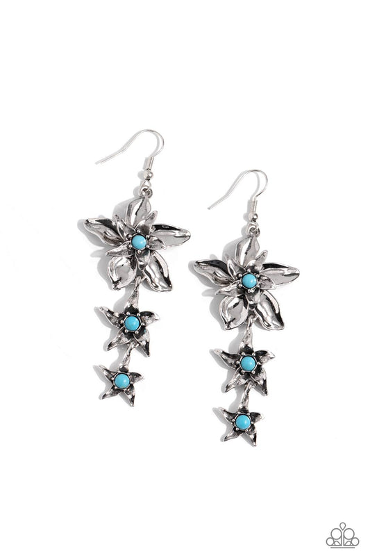 Paparazzi Tapered Tiers Turquoise Blue Fishhook Earring. Get Free Shipping. #P5ST-BLXX-049XX