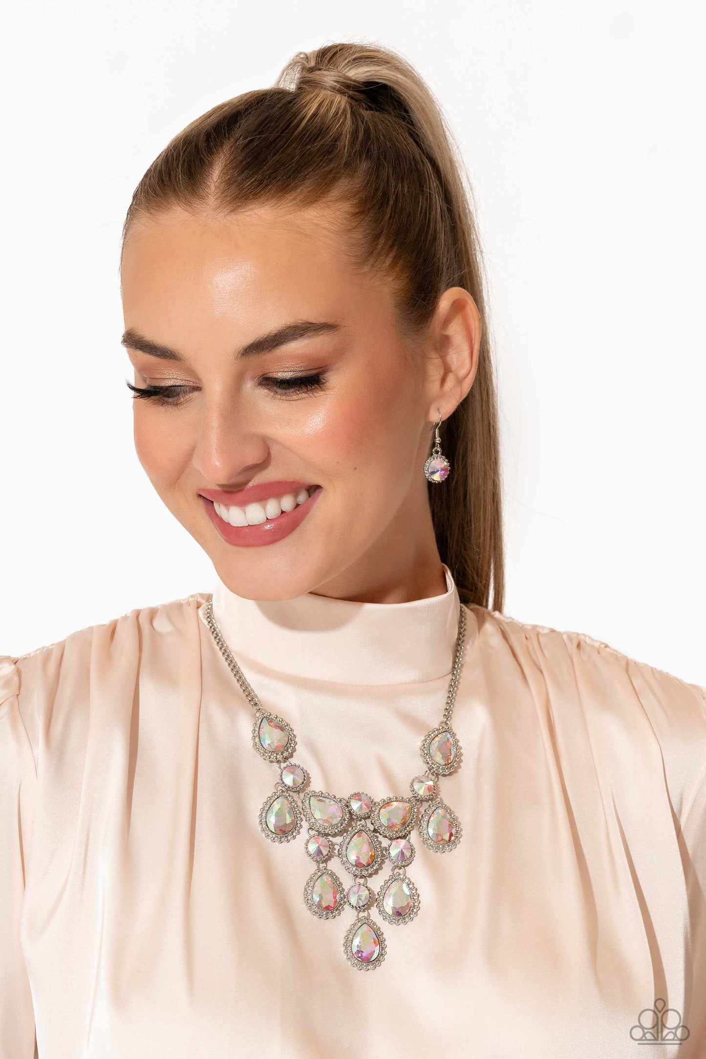 Dripping in Dazzle Multi Necklace Paparazzi $8 Jewelry. Get Free Shipping. #P2ST-MTXX-140XX