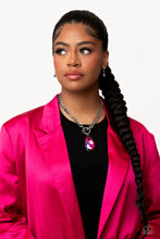 Load image into Gallery viewer, Edgy Exaggeration Pink Lariat Closure Necklace for Women. #P2ED-PKXX-052XX. Subscribe &amp; Save

