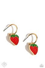 Load image into Gallery viewer, Fashionable Fruit Gold Earrings Paparazzi Jewelry March 2024 Fashion Fix earring. #P5HO-GDXX-347US

