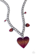 Load image into Gallery viewer, Paparazzi For the Most HEART Pink Heart Necklace. Subscribe &amp; Save. #P2ST-PKXX-168XX. Ombre Heart
