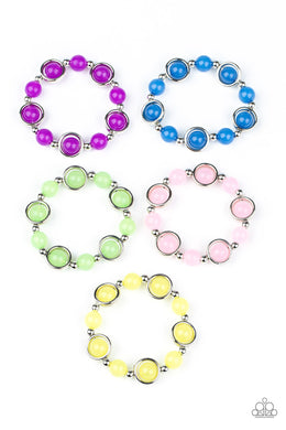 Paparazzi Starlet Shimmer Glassy Beads Kids bracelet (#P9SS-MTXX-230XX). Get Free Shipping