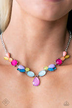 Load image into Gallery viewer, May 2023 Paparazzi Fashion Fix Necklace: Puzzled Production Multi. P2ST-MTXX-125OK.

