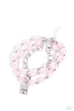 Load image into Gallery viewer, LOVE-Locked Legacy Pink Pearl Bracelets For Women. Subscribe &amp; Save. #P9RE-PKXX-325XX
