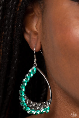 Looking Sharp Green Earring Paparazzi Accessories. Subscribe & save on shipping. #P5ST-GRXX-031XX 