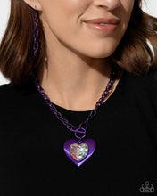 Load image into Gallery viewer, Modern Matchup Purple Necklace Paparazzi Jewelry. Get Free Shipping. #P2ST-PRXX-166XX. March 2024LOP
