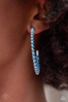 Paparazzi Put a STRING on It Blue Hoop Earrings for Women. Subscribe & Save. #P5HO-MTXX-076NX