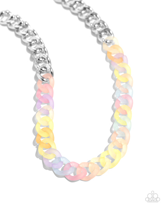 Paparazzi Rainbow Ragtime Multi Acrylic Necklace. $8 Jewelry. Subscribe & Save. #P2WH-MTXX-303XX