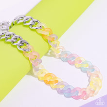 Load image into Gallery viewer, Rainbow Ragtime Multi Necklace. #P2WH-MTXX-303XX. Get Free Shipping. Rainbow acrylic necklace
