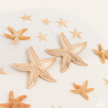 Load image into Gallery viewer, Starfish Season Earring Paparazzi $5 Jewelry. Get Free Shipping. #P5PO-GDXX-243XX. $5 Star Fish Stud
