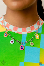 Load image into Gallery viewer, May 2023 Paparazzi Fashion Fix Necklace: &quot;Colorblock Craze - Multi&quot; (P2ST-MTXX-123OP). Ships Free
