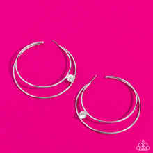 Load image into Gallery viewer, Paparazzi Hoop Earrings Theater HOOP Earring. Life of the Party Earring May 2023. #P5HO-WTXX-147XX
