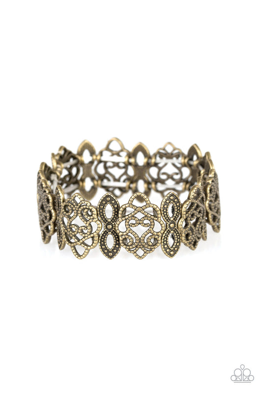 Paparazzi When Yin Met Yang - Brass Stretchy Bracelet