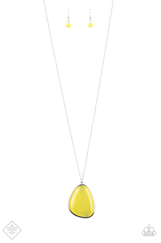 Ethereal Experience - Yellow Necklace Paparazzi Accessories. Subscribe & Save!