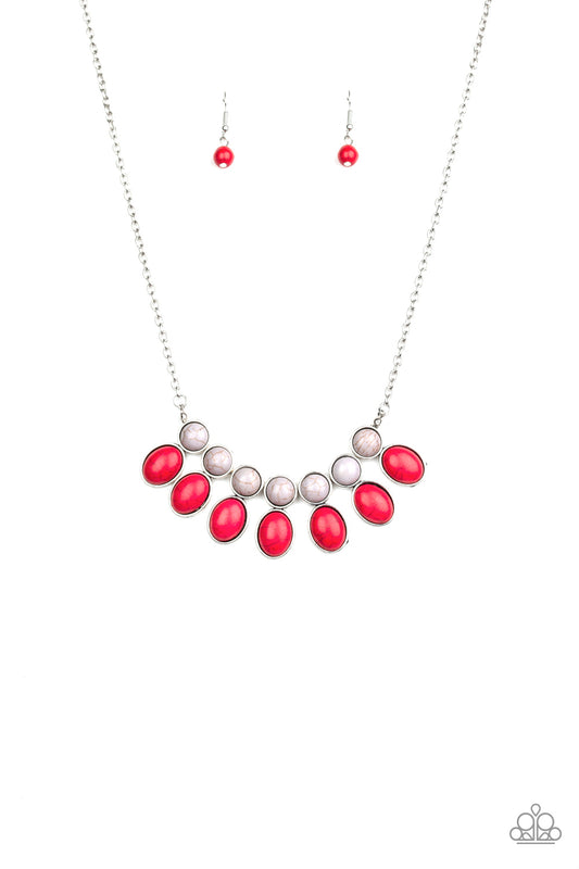 Paparazzi Environmental Impact Red Necklace. #P2SE-RDXX-256XX. Get Free Shipping