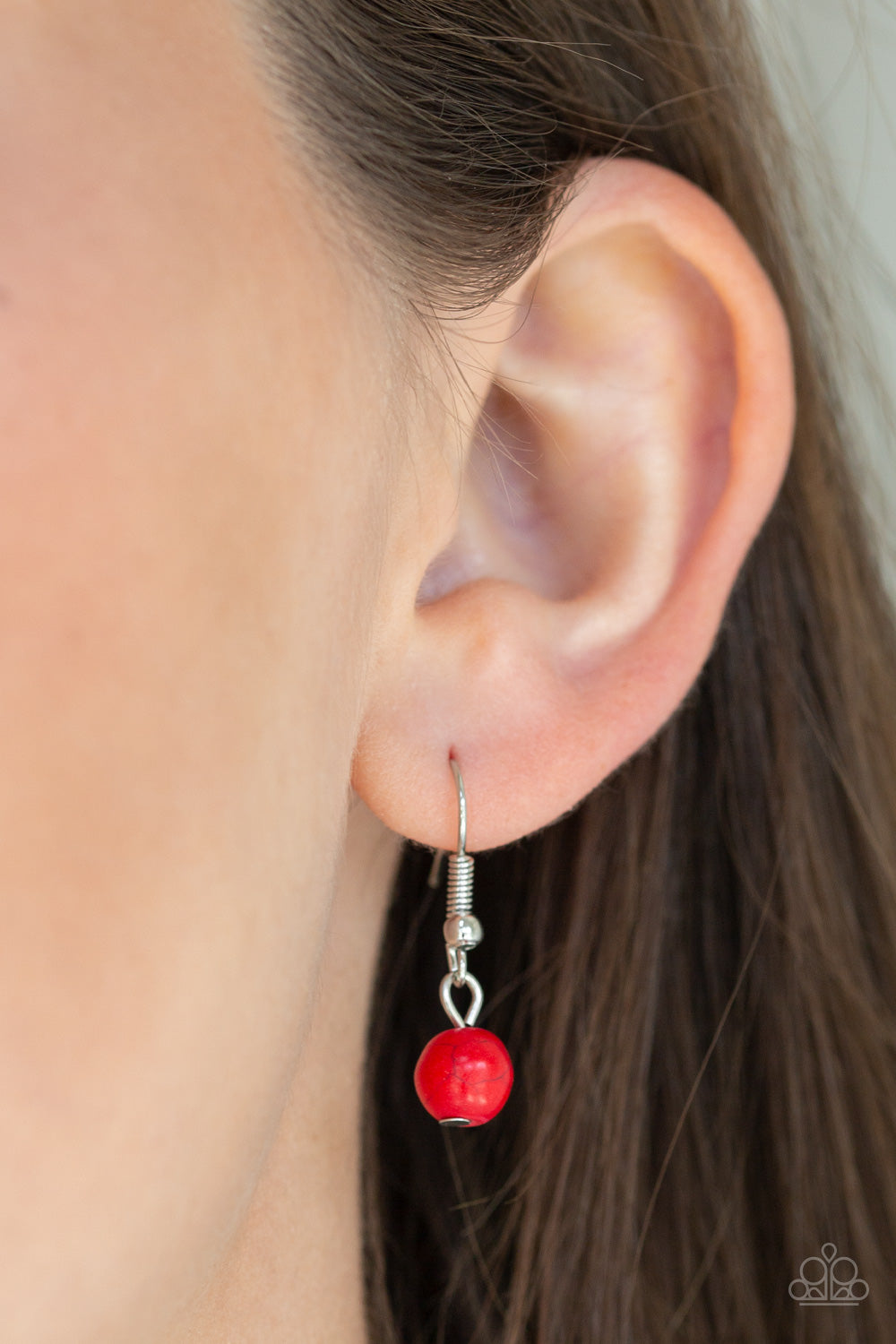 Paparazzi Necklace Environmental Impact Red Short Necklace with complimentary earrings. Ships Free