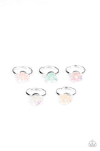 Load image into Gallery viewer, Kids $5 Ring Starlet Shimmers Paparazzi Accessories. Floral Ring. Kids Fashion. Pearl ring
