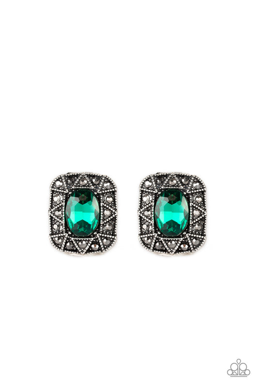 Paparazzi Earring ~ Young Money - Green
