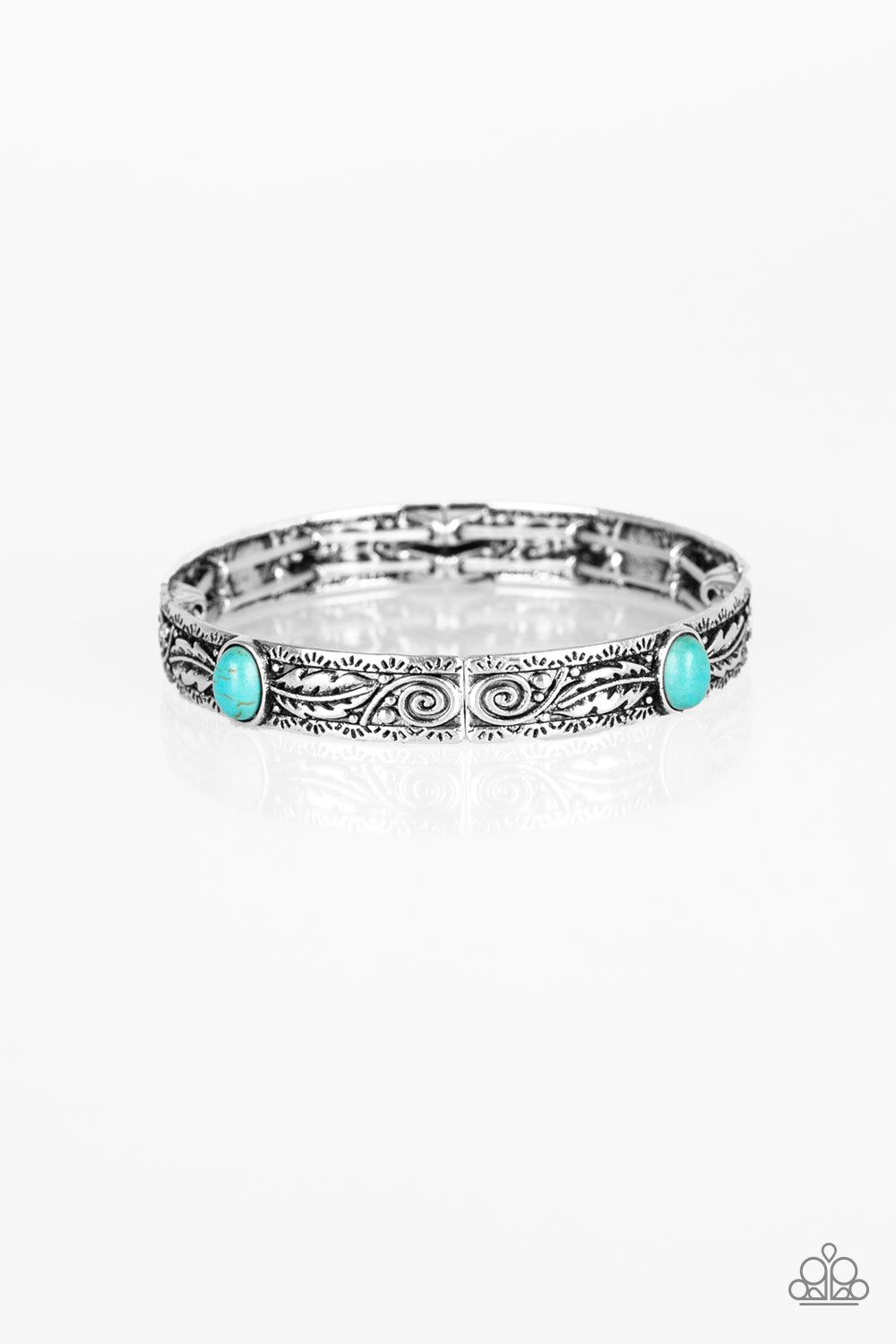 Paparazzi Wild West Story - Blue Bracelet