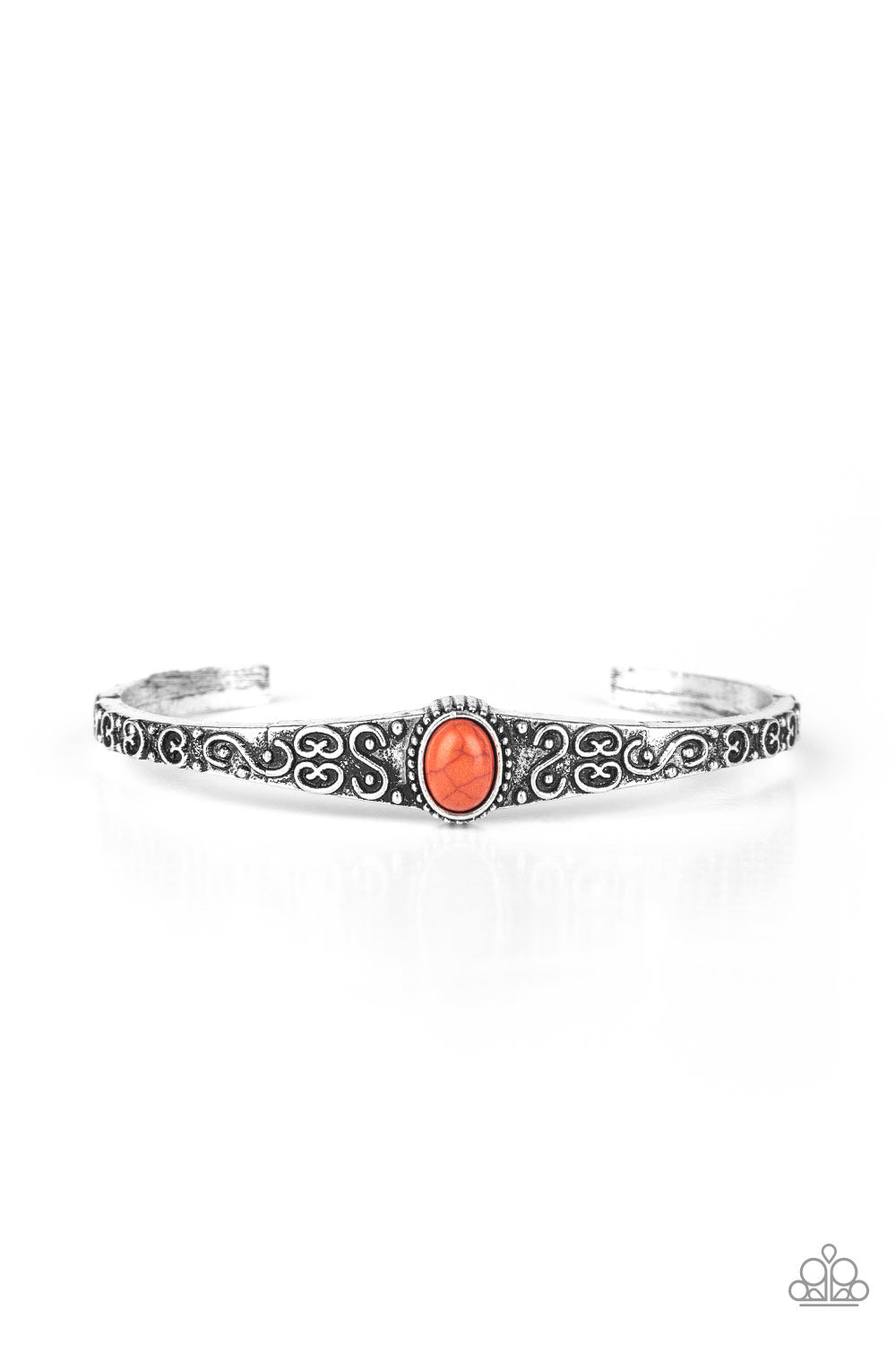 Paparazzi Bracelet ~ Make Your Own Path - Orange - Empower Me Pink Exclusive