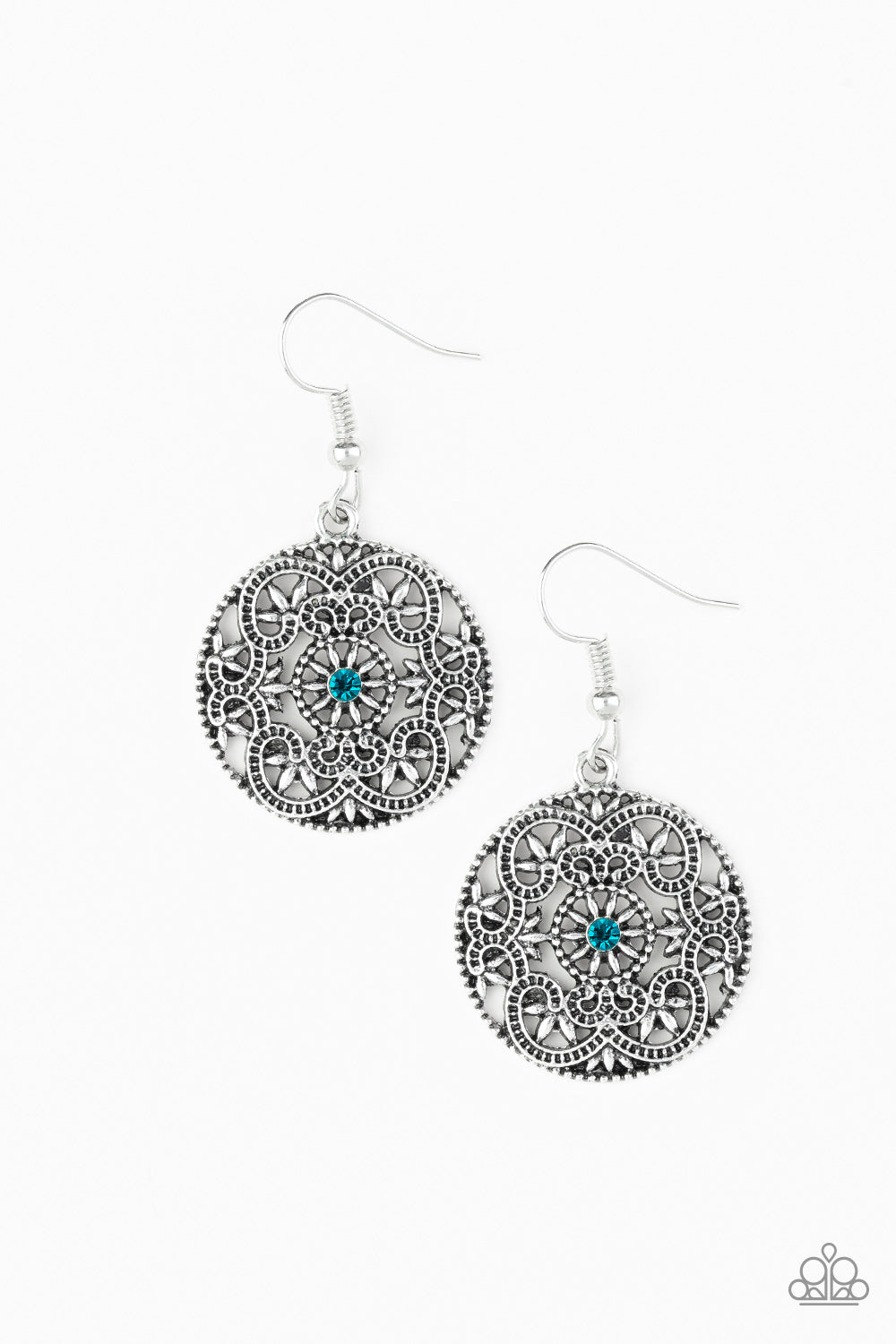 Rochester Royale - Blue Earring Paparazzi Accessories Dainty Small Earring. #P5WH-BLXX-180XX