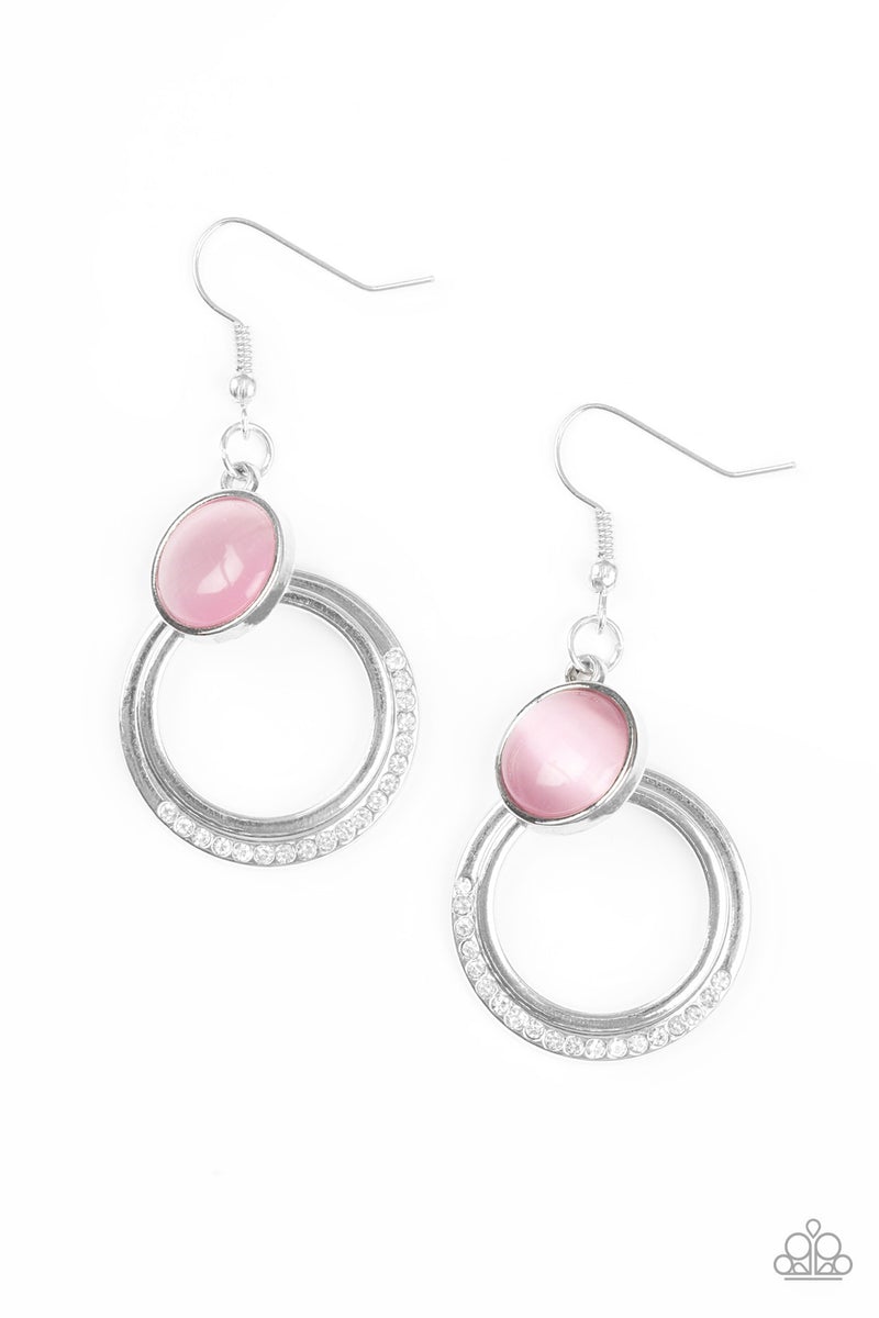 Paparazzi Dreamily Dreamland - Pink Earring