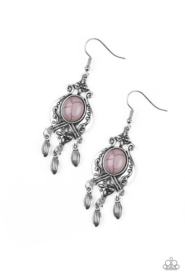 Enchantingly Environmentalist - Silver Paparazzi Earring
