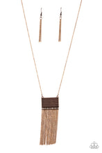 Load image into Gallery viewer, Paparazzi Necklace ~ Totally Tassel - Copper
