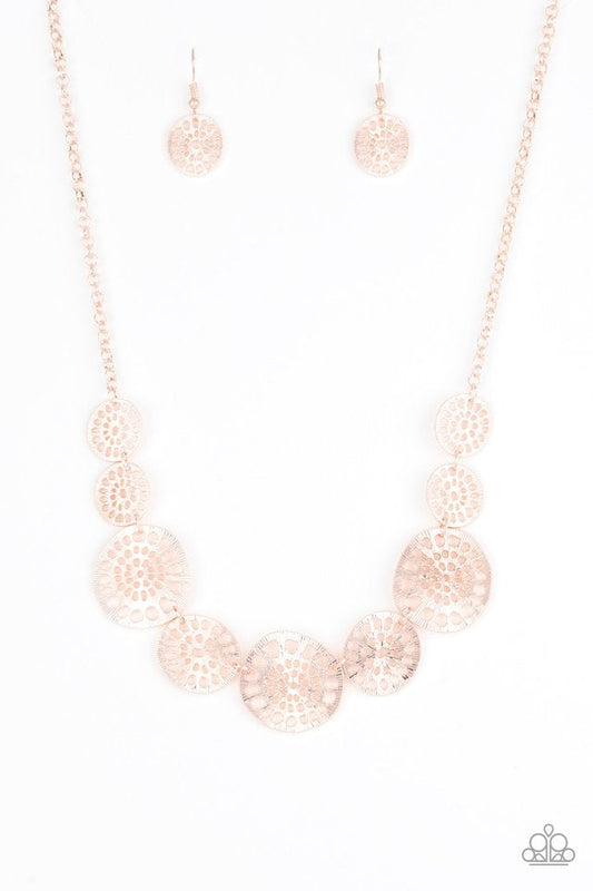 Paparazzi Your Own Free WHEEL - Rose Gold Necklace