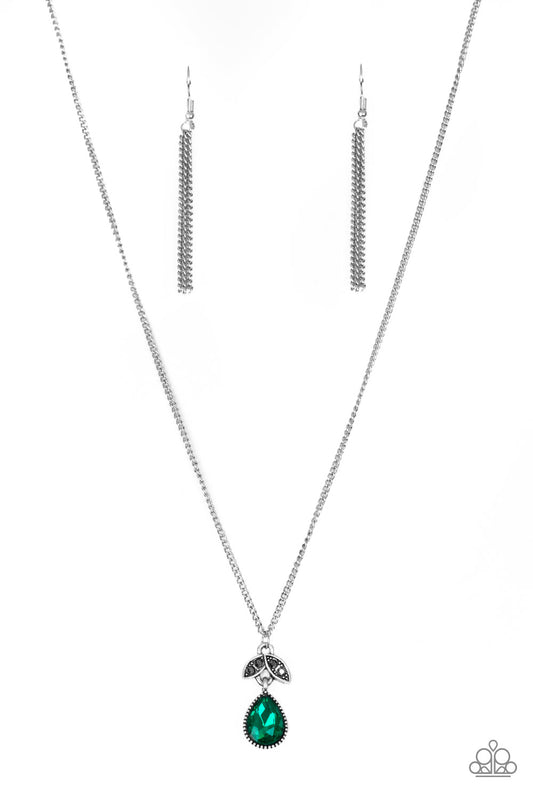 Paparazzi Necklace ~ Nice To Meet You - Green