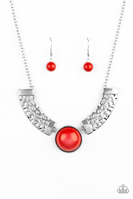 Paparazzi Egyptian Spell Orange Necklace. Subscribe & Save. #P2ED-OGXX-037XX. Short Necklace