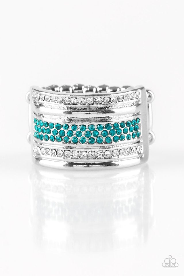 Paparazzi Top Dollar Drama - Blue Ring #P4RE-BLXX-120XX