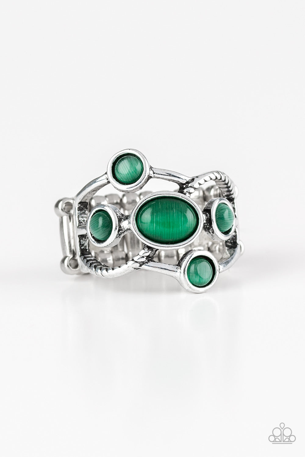 Paparazzi Ring ~ Moon Mood - Green