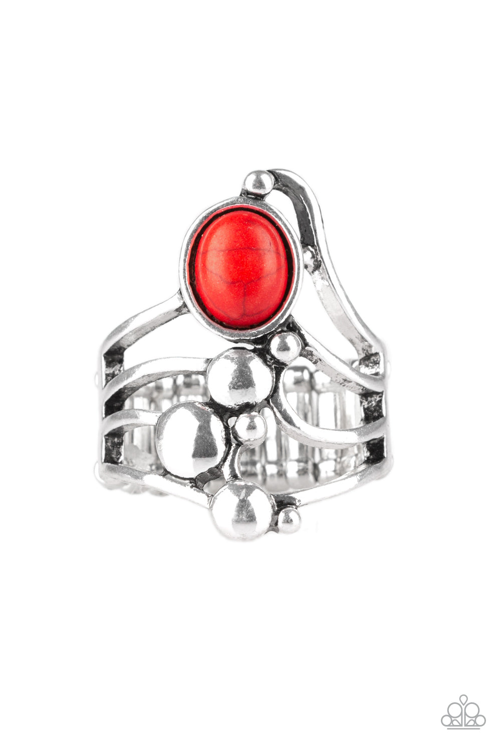 Paparazzi Ring ~ Wanderlust Wanderer - Red Stone Ring