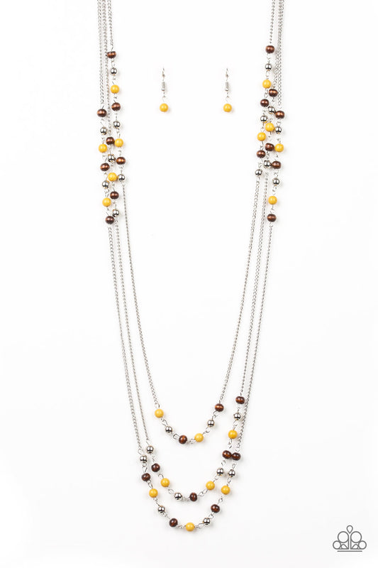 Paparazzi Seasonal Sensation - Yellow Necklace