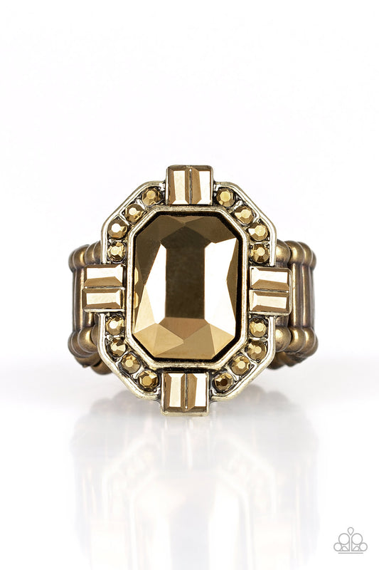 Outta My Way! - Brass Ring Paparazzi Accessories. Subscribe & Save! #P4ED-BRXX-063XX