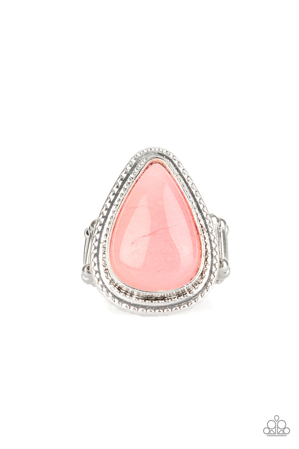 Paparazzi Ring ~ Mojave Mist - Pink Natural Stone Ring