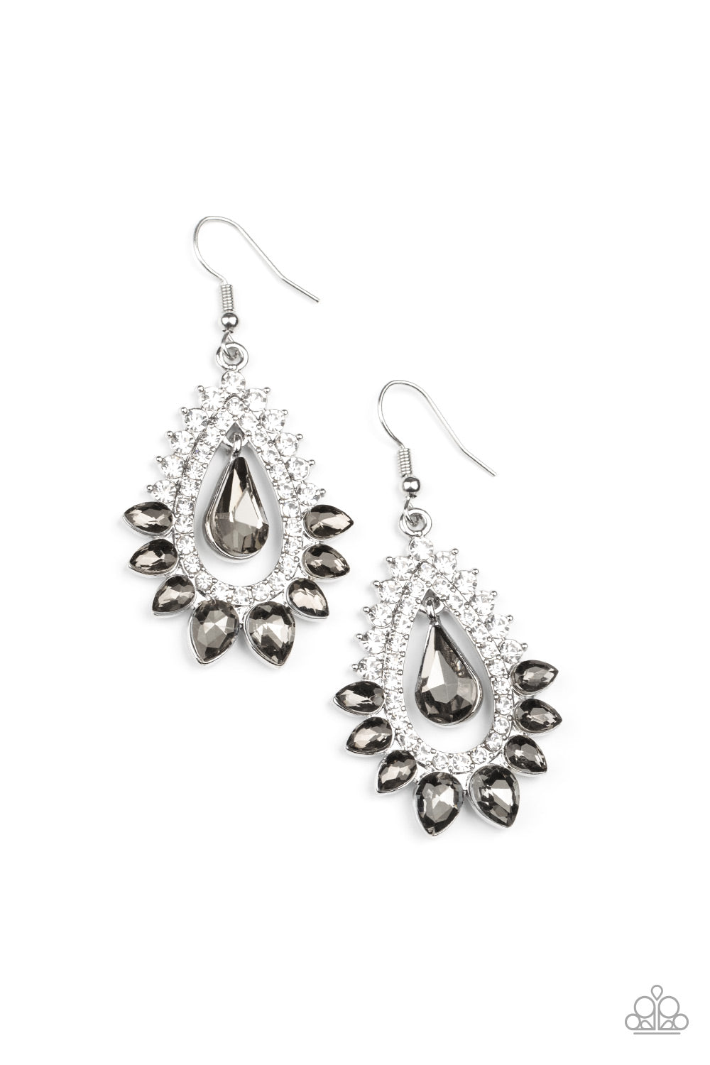 Boss Brilliance Silver Earrings Paparazzi Accessories $5 Silver Earring is led and nickel free