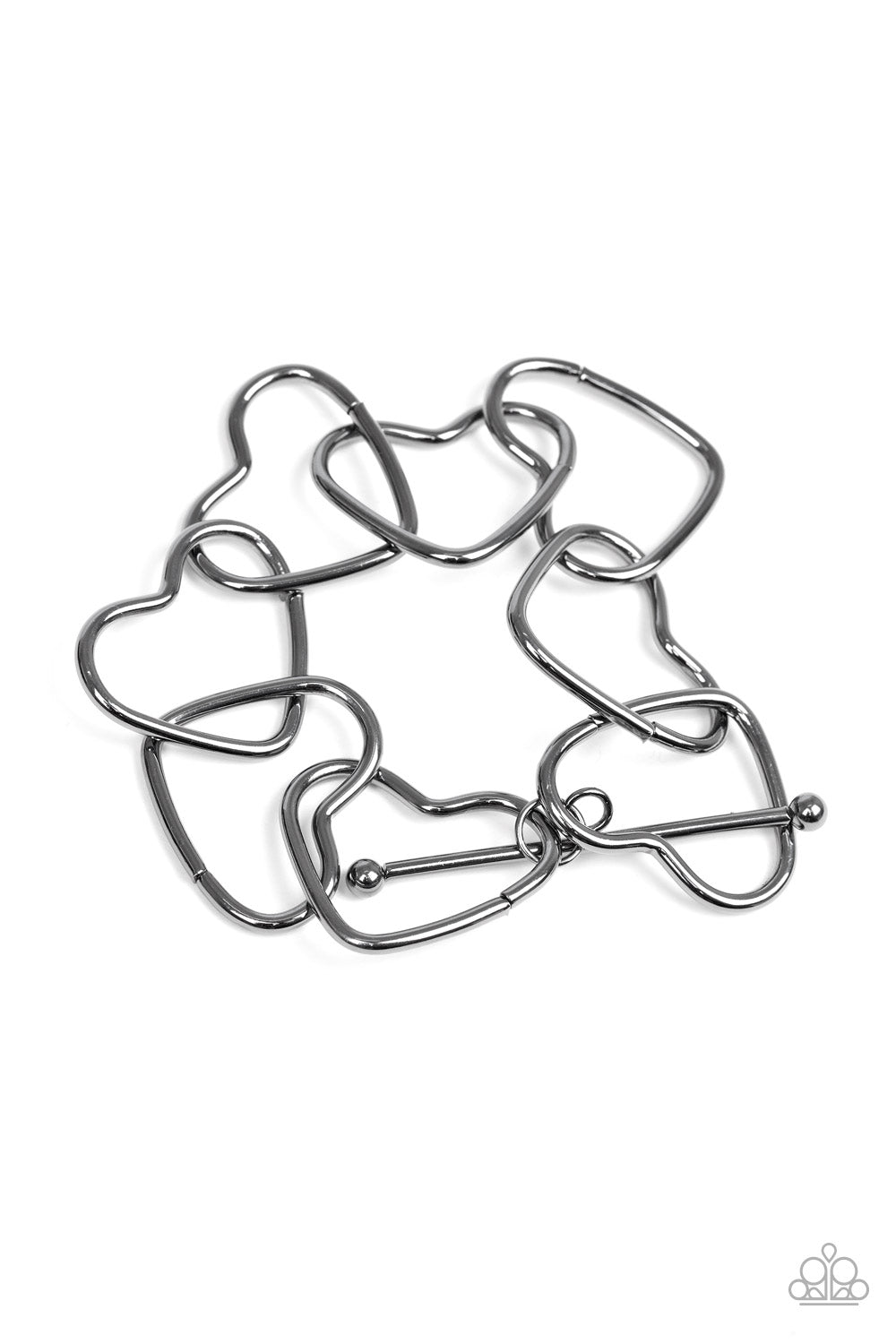 Paparazzi Take Heart - Black Bracelet