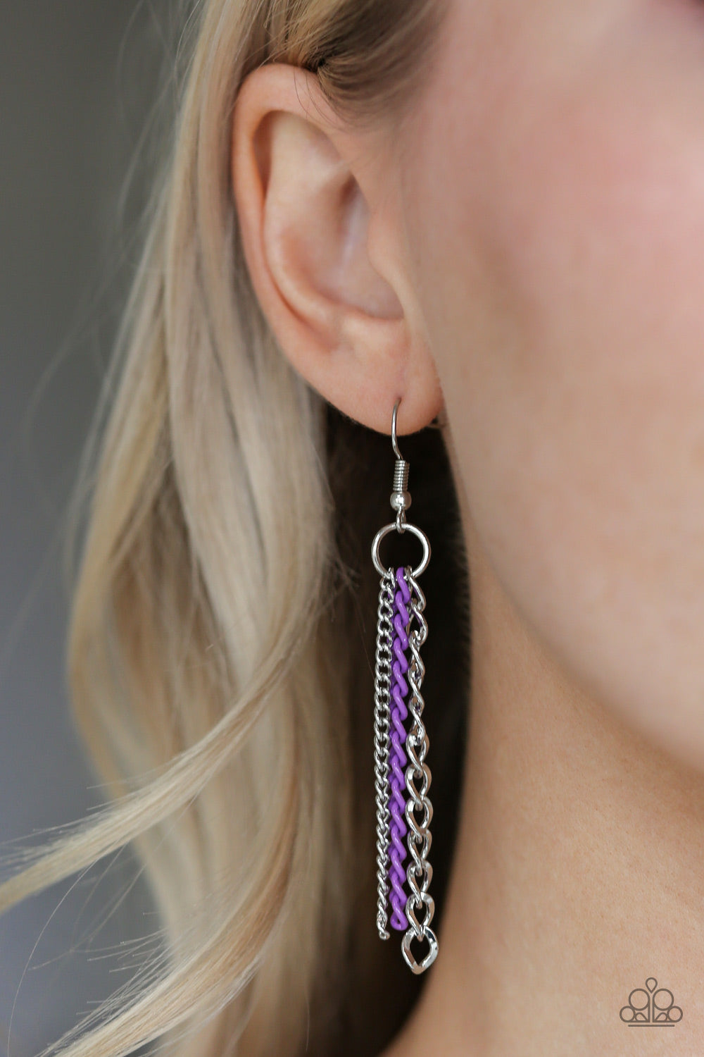 Paparazzi Industrial Vibrance - Purple $5 Paparazzi Necklace