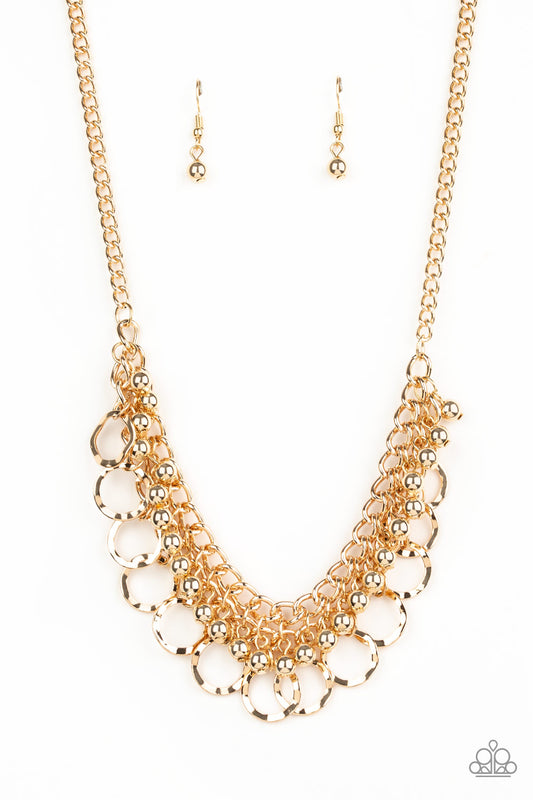 Ring Leader Radiance - Gold Necklace Paparazzi Accessories