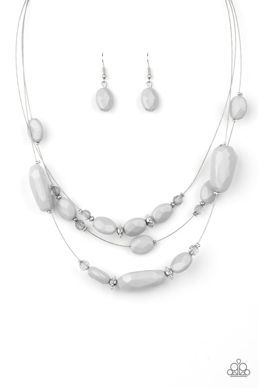 Radiant Reflections - Silver Paparazzi Necklace
