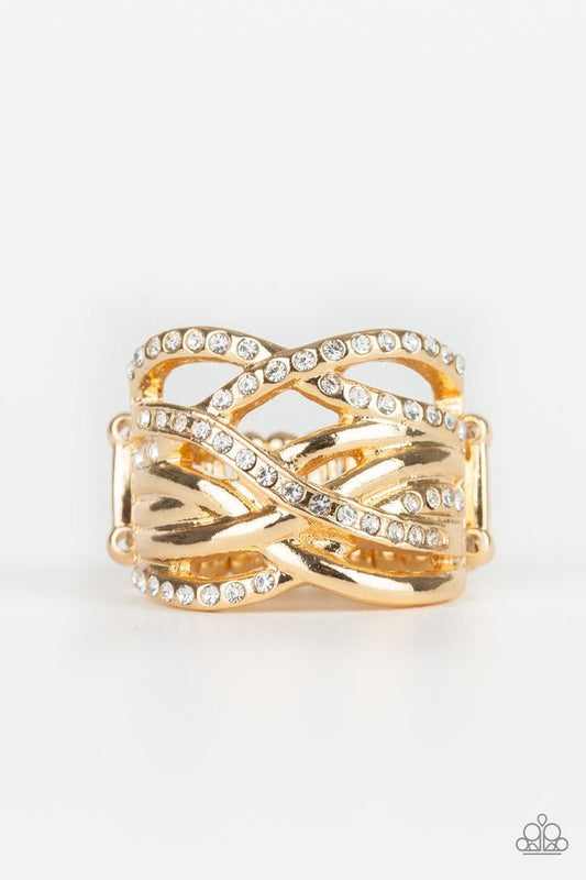High Rollin Gold Ring Paparazzi Accessories