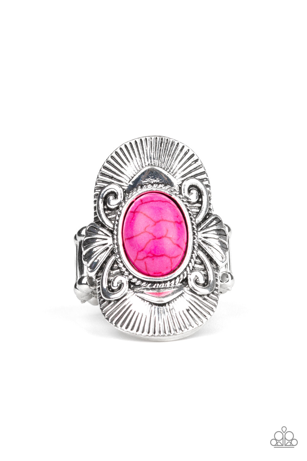 Paparazzi Ring ~ Oracle Oasis - Pink Stone Ring