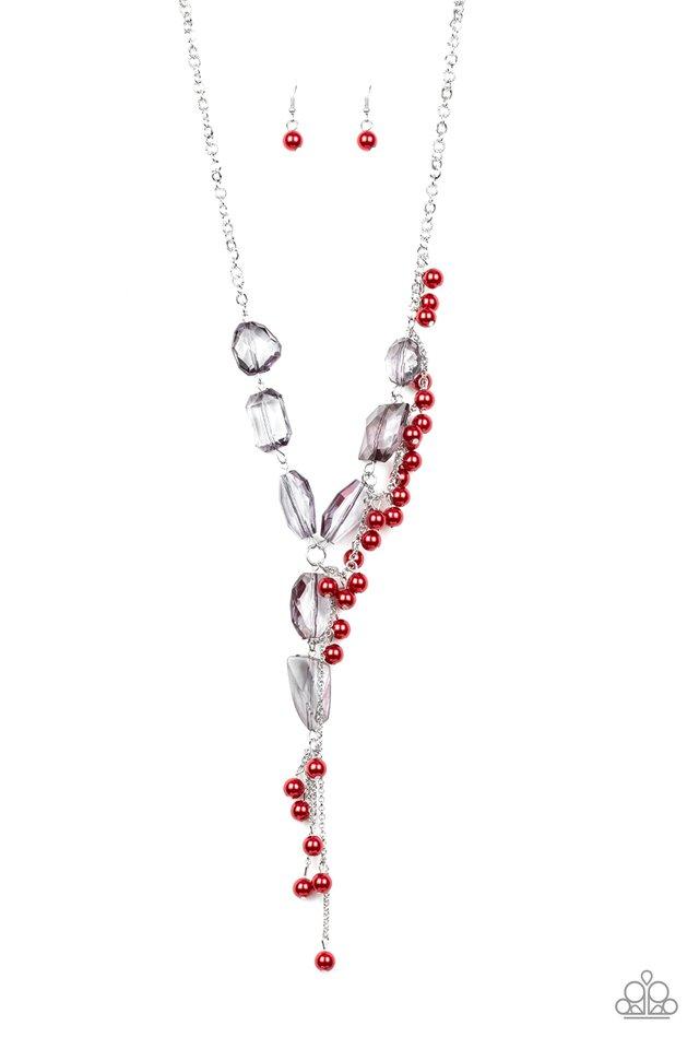 Prismatic Princess Red Paparazzi Necklace
