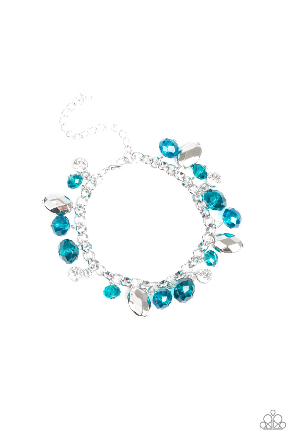 Dazing Dazzle - Blue Bracelet Paparazzi Accessories