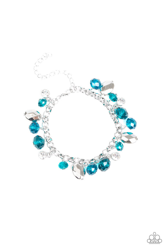 Dazing Dazzle - Blue Bracelet Paparazzi Accessories