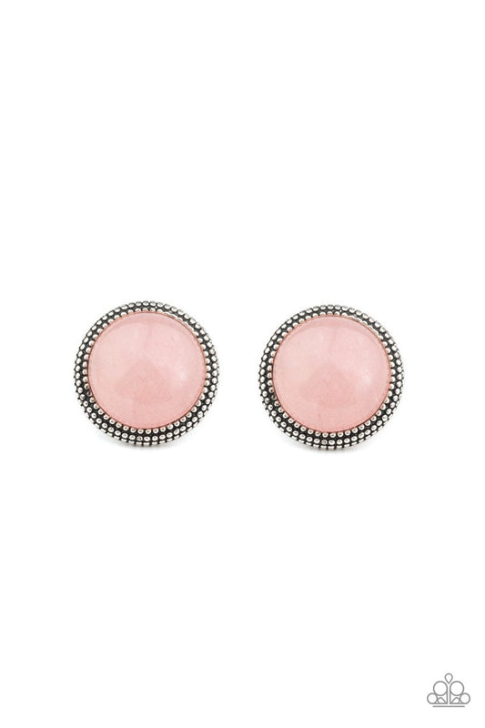 Paparazzi Desert Dew - Pink Post Earrings #P5PO-PKXX-054XX