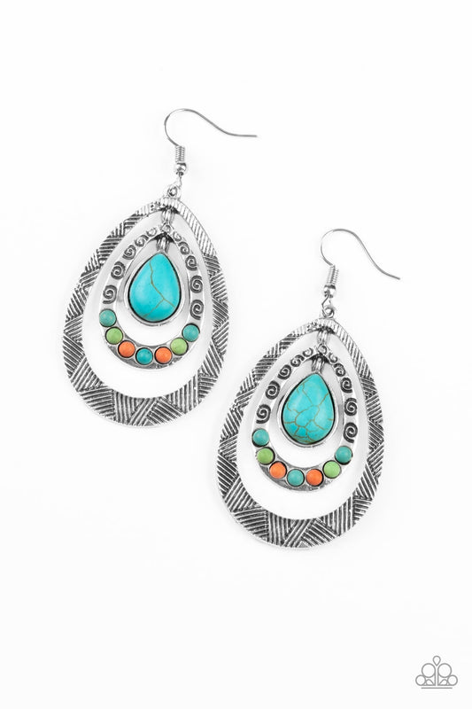 Paparazzi Terra Teardrops Multi Earrings. Subscribe & Save. #P5SE-MTXX-099XX. Teardrop Earrings