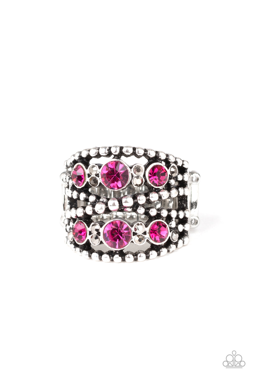Paparazzi Prismatic Powerhouse - Pink Rings